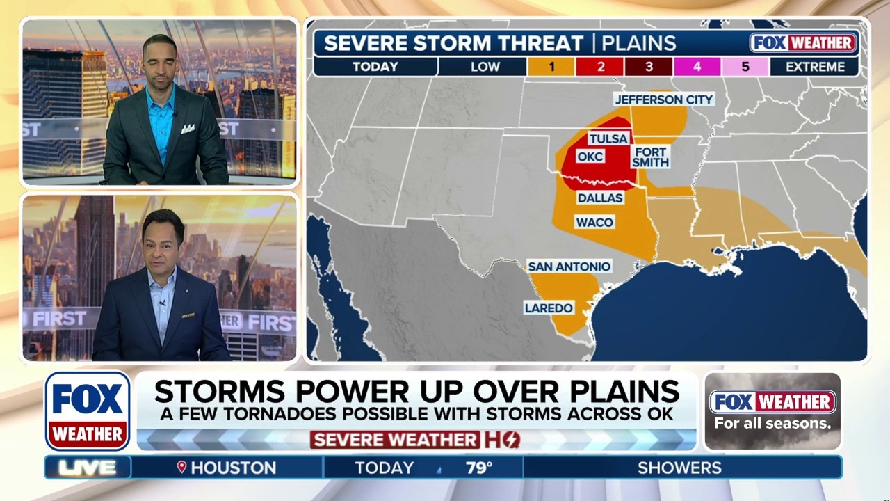 Severe storms target nearly 40M across the Southern Plains through ...