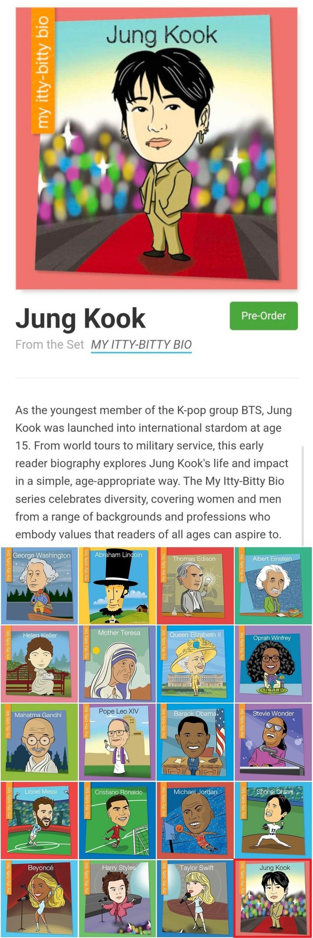 「BTS」Jung Kook、アメリカ偉人伝の韓国人初の主人公に