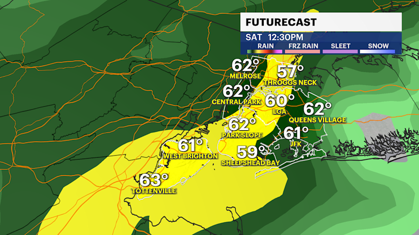 Cool and breezy today in the Bronx with weekend showers ahead