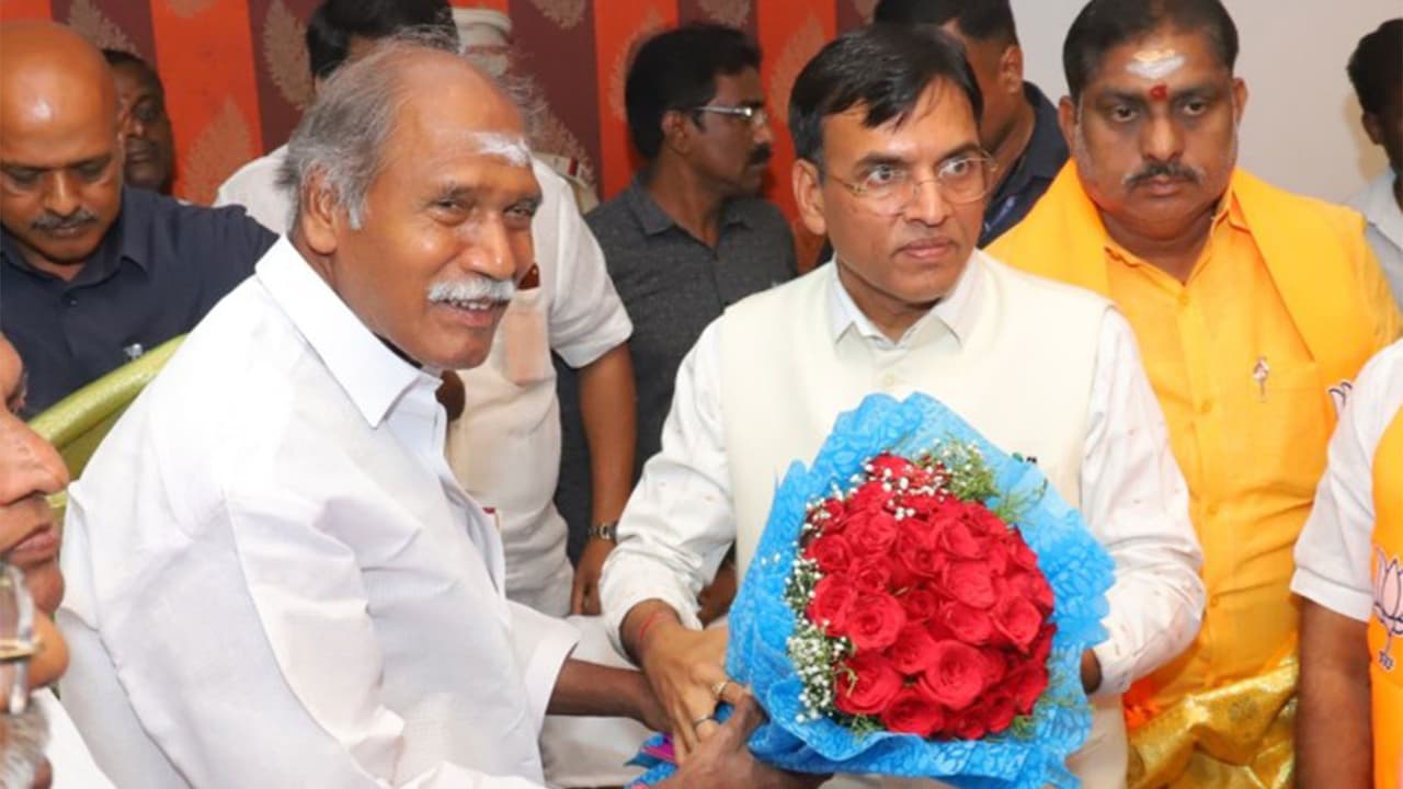 N Rangasamy re-elected as NDA legislature party leader in Puducherry