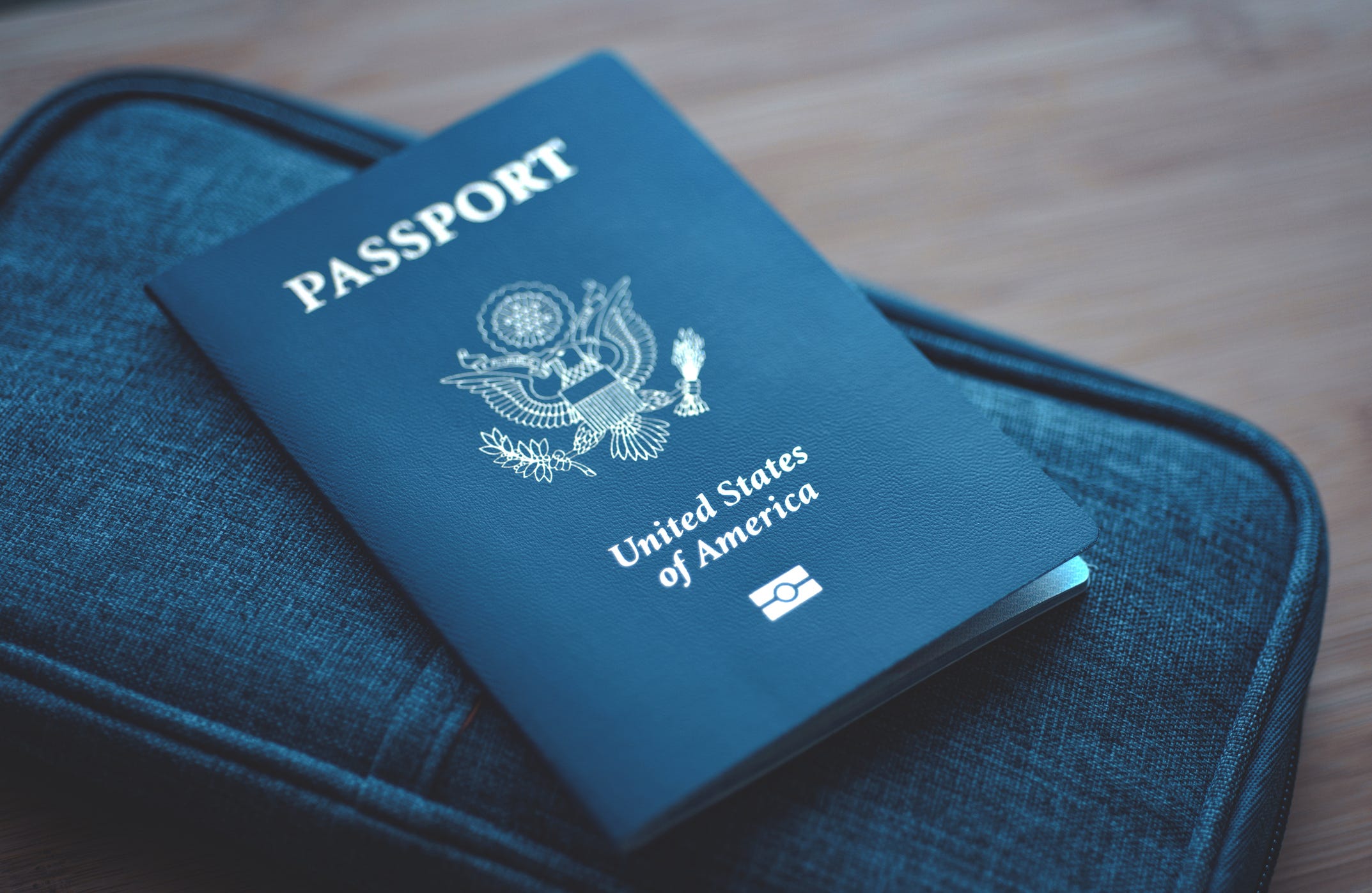 Passport of the United States of America.