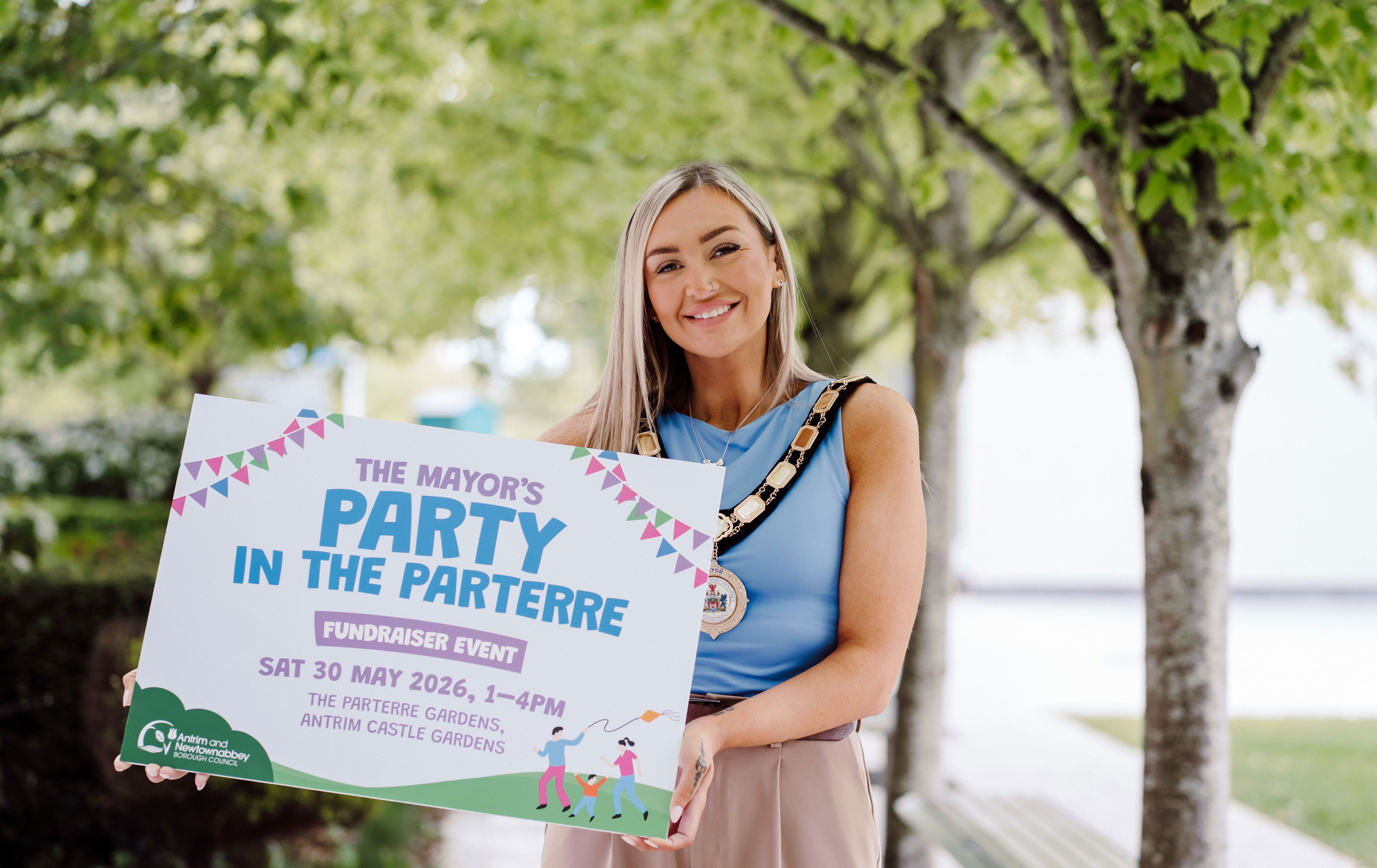 Antrim and Newtownabbey mayor issues invitation to Party in the Parterre