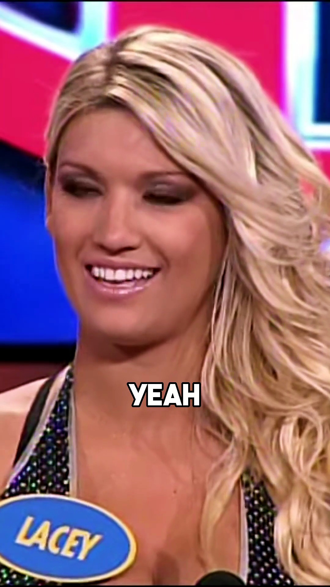 Lacey Evans gets flirty with Steve Harvey on Celebrity Family Feud