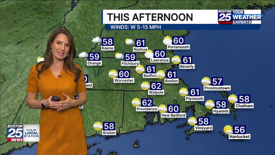 Boston 25 Friday midday weather