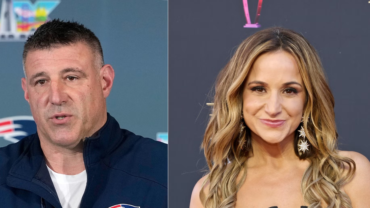 Mike Vrabel seemingly disappointed by Dianna Russini mentioning her ...