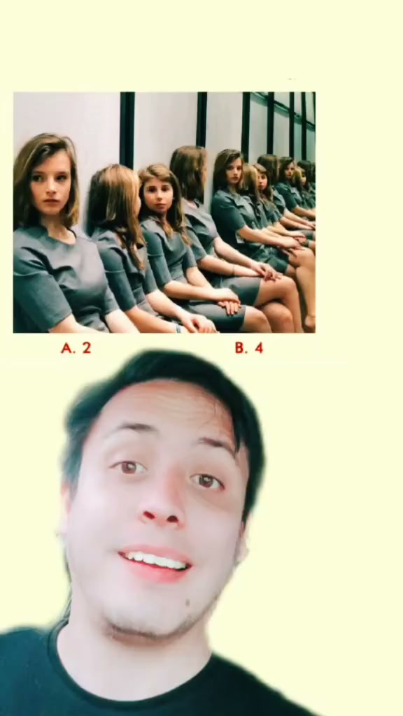 Si sabes cuántas chicas hay en esta imagen, sígueme 😊 #inteligencia