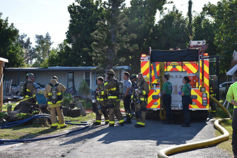 Fire damages trailer in Cedar Hammock area