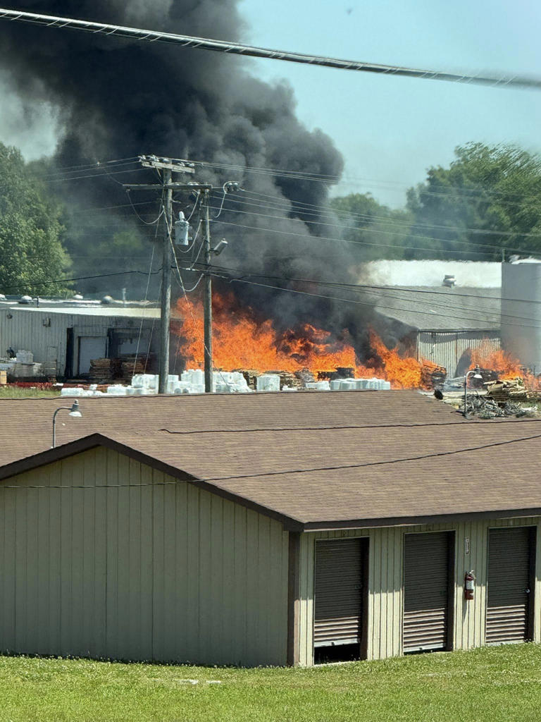 Massive factory fire almost fully extinguished after firefighters ...