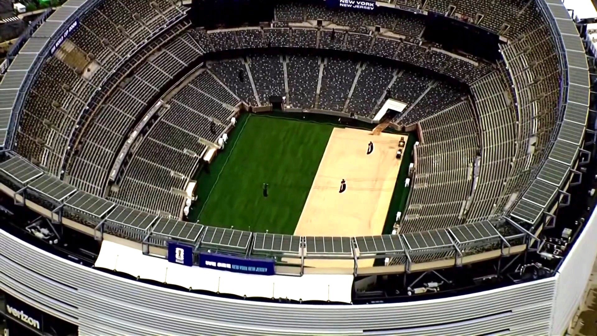 MetLife Stadium begins installing natural grass for the World Cup