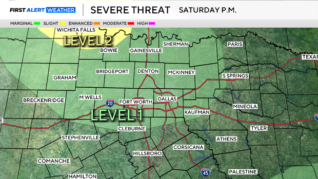 Chance of showers, storms increases Mother's Day weekend across North Texas