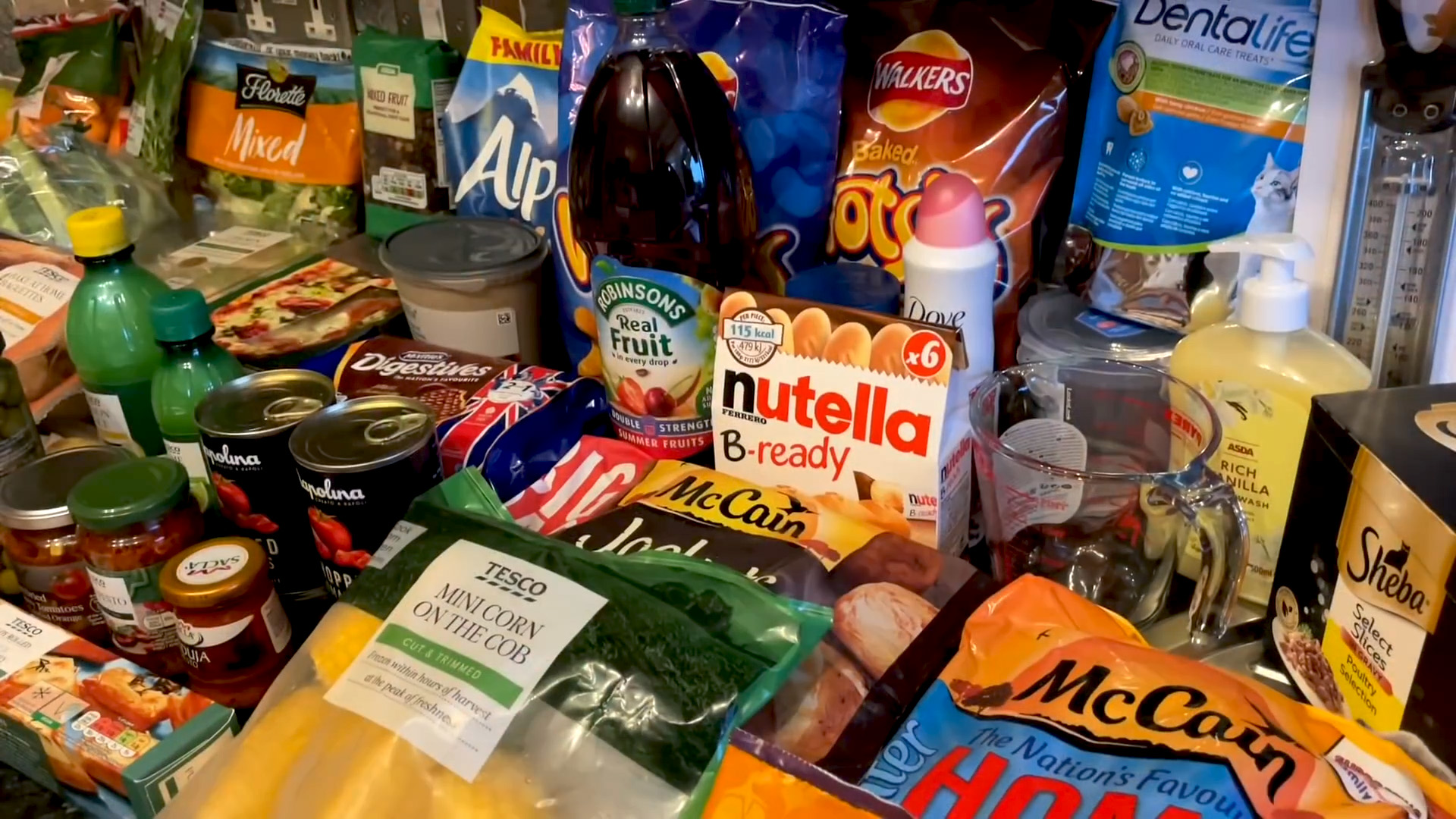 Family weekly grocery haul with fresh produce and meal ideas