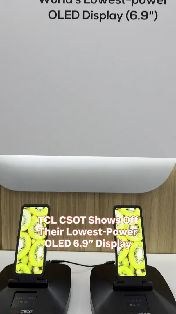 TCL CSOT shows off their lowest-power OLED 6.9