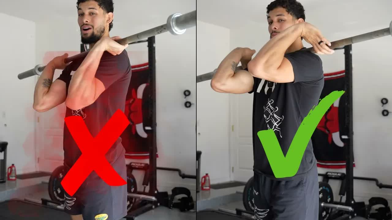 Power clean bar catch technique for higher jumps