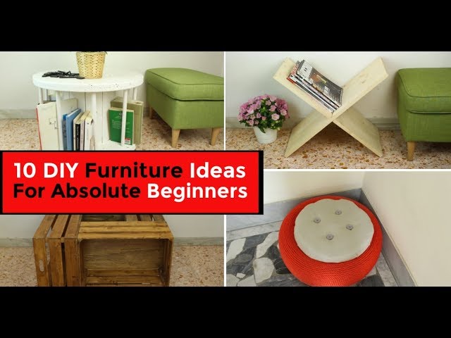 10 DIY furniture ideas for absolute beginners