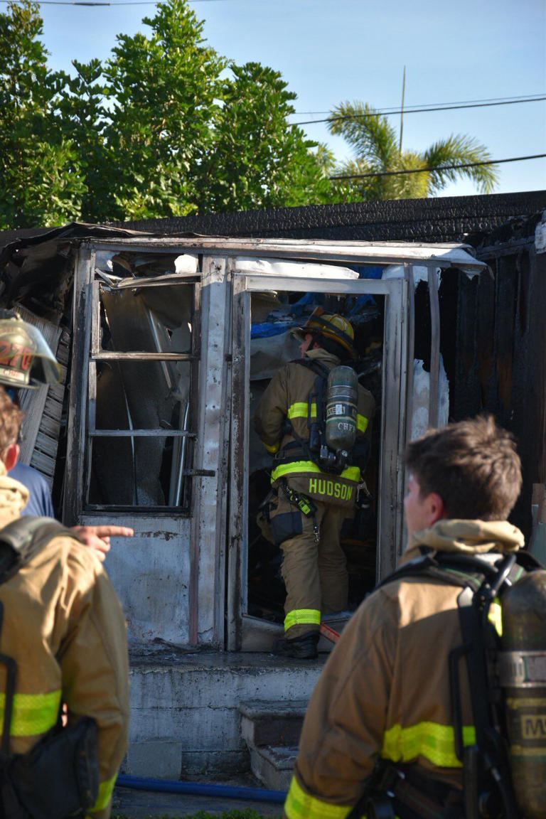Fire damages trailer in Cedar Hammock area
