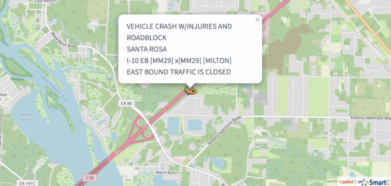 Both eastbound lanes of I-10 reopened after Santa Rosa traffic crash
