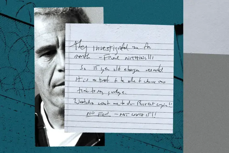 The crucial details to pay attention to in Epstein’s purported suicide note