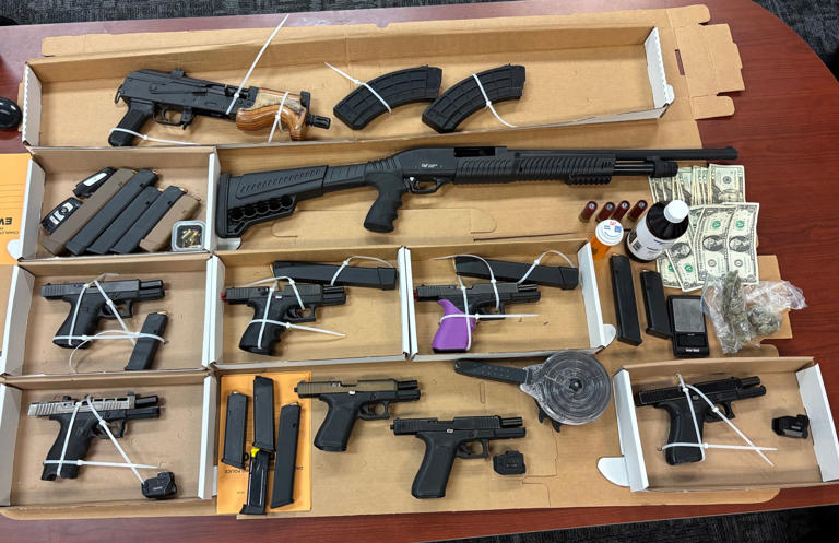 5 arrested after FBI tip leads CMPD to stash of illegal guns