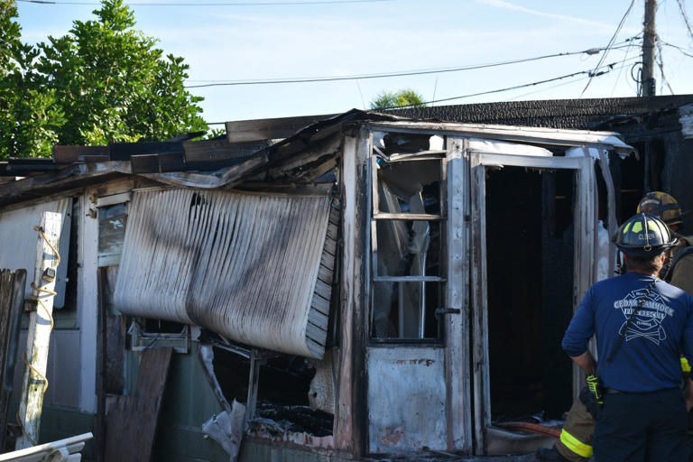 Fire damages trailer in Cedar Hammock area