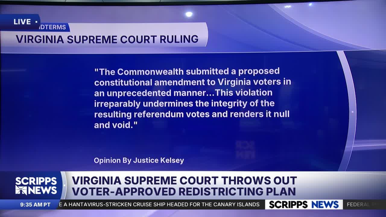 Virginia Supreme Court throws out voter-approved redistricting plan