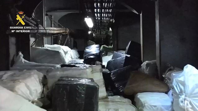 Spain make 'biggest cocaine seizure in history' busting ship carrying ...