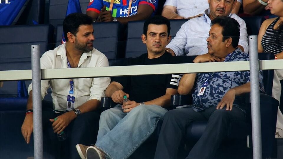Gautam Gambhir, RP Singh and Rajeev Shukla spotted in stands during DC ...