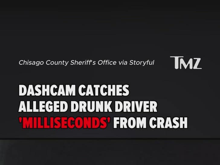 Dashcam shows alleged drunk driver near miss in Minnesota