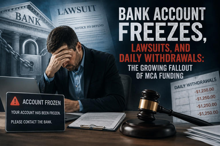Bank account freezes, lawsuits, and daily withdrawals: The growing ...