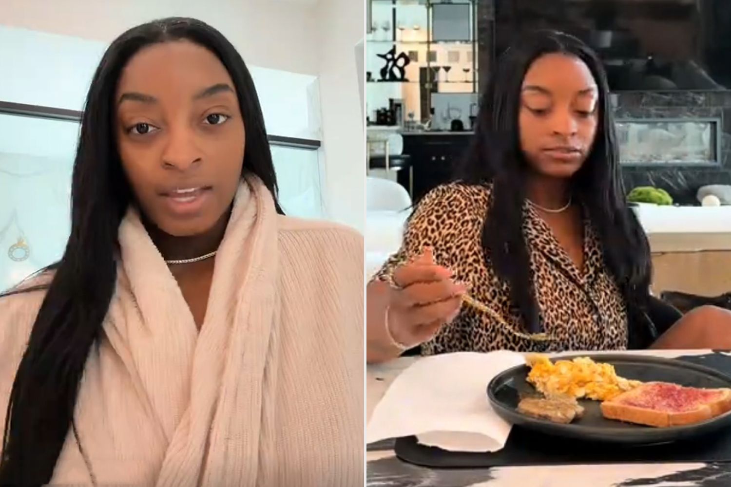 Simone Biles shares what a real morning looks like for her when she's ...