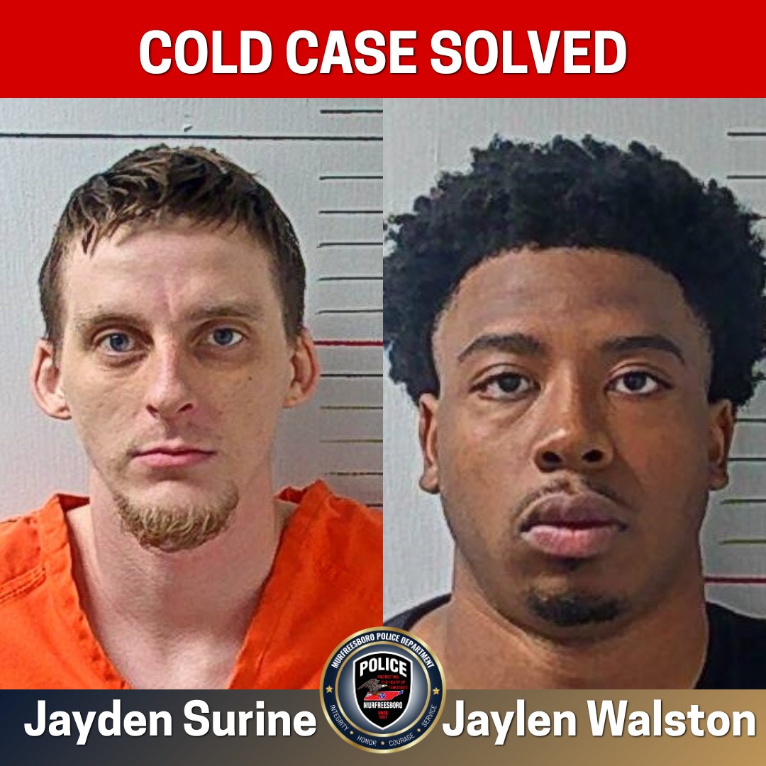 Two men charged in connection with Murfreesboro homicide case from 2022
