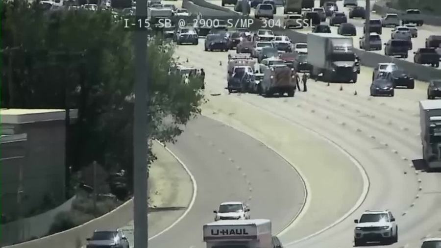 Major delays on northbound I-15 in South Salt Lake due to crash