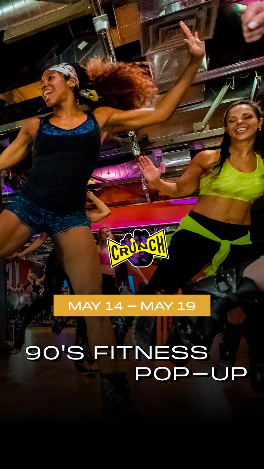 CRUNCH FITNESS 90'S POP-UP, NYC
