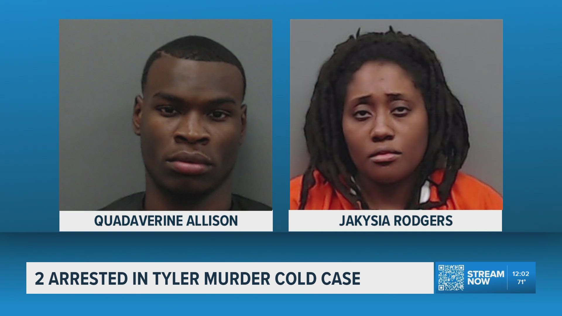 Police: 2 charged with capital murder in 2017 Tyler cold case shooting