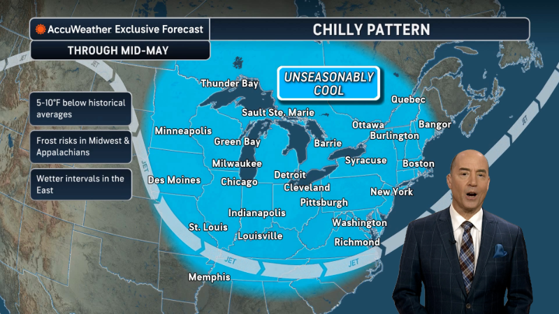 Cool pattern to linger a little longer in the Northeast