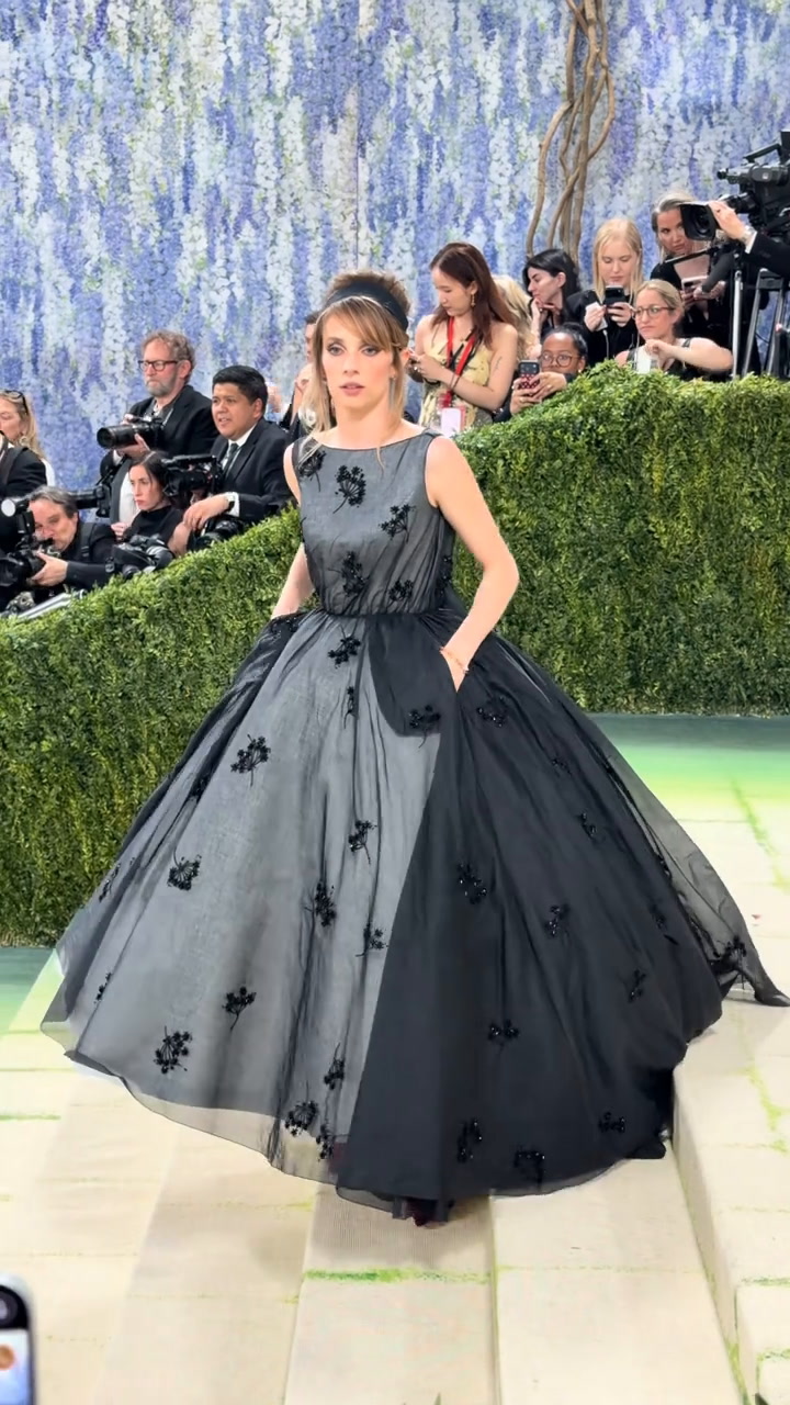 Stranger Things star Maya Hawke floats up the Met Gala steps
