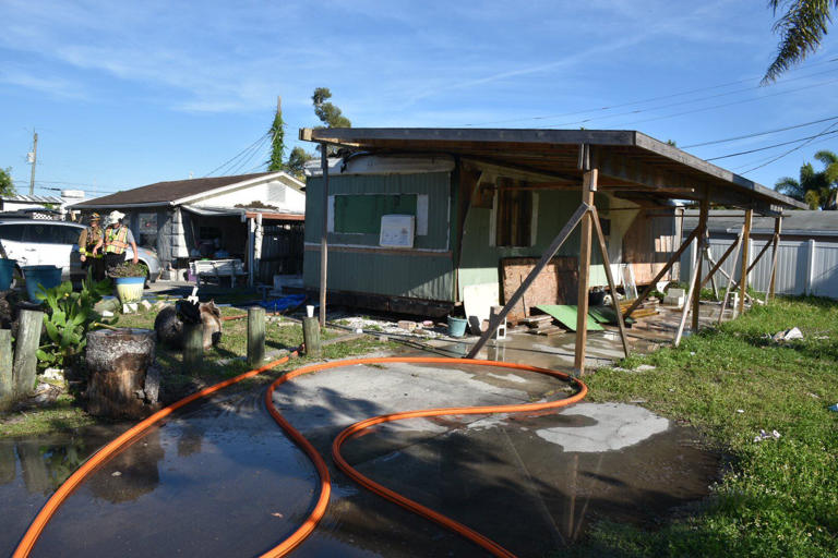 Fire damages trailer in Cedar Hammock area
