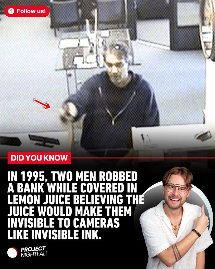Invisible bank robber busted! His lemon juice delusion unmasked a ...