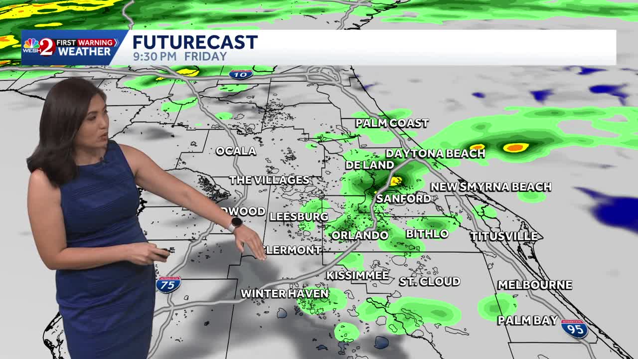 Hot day in Central Florida, thunderstorms to move in