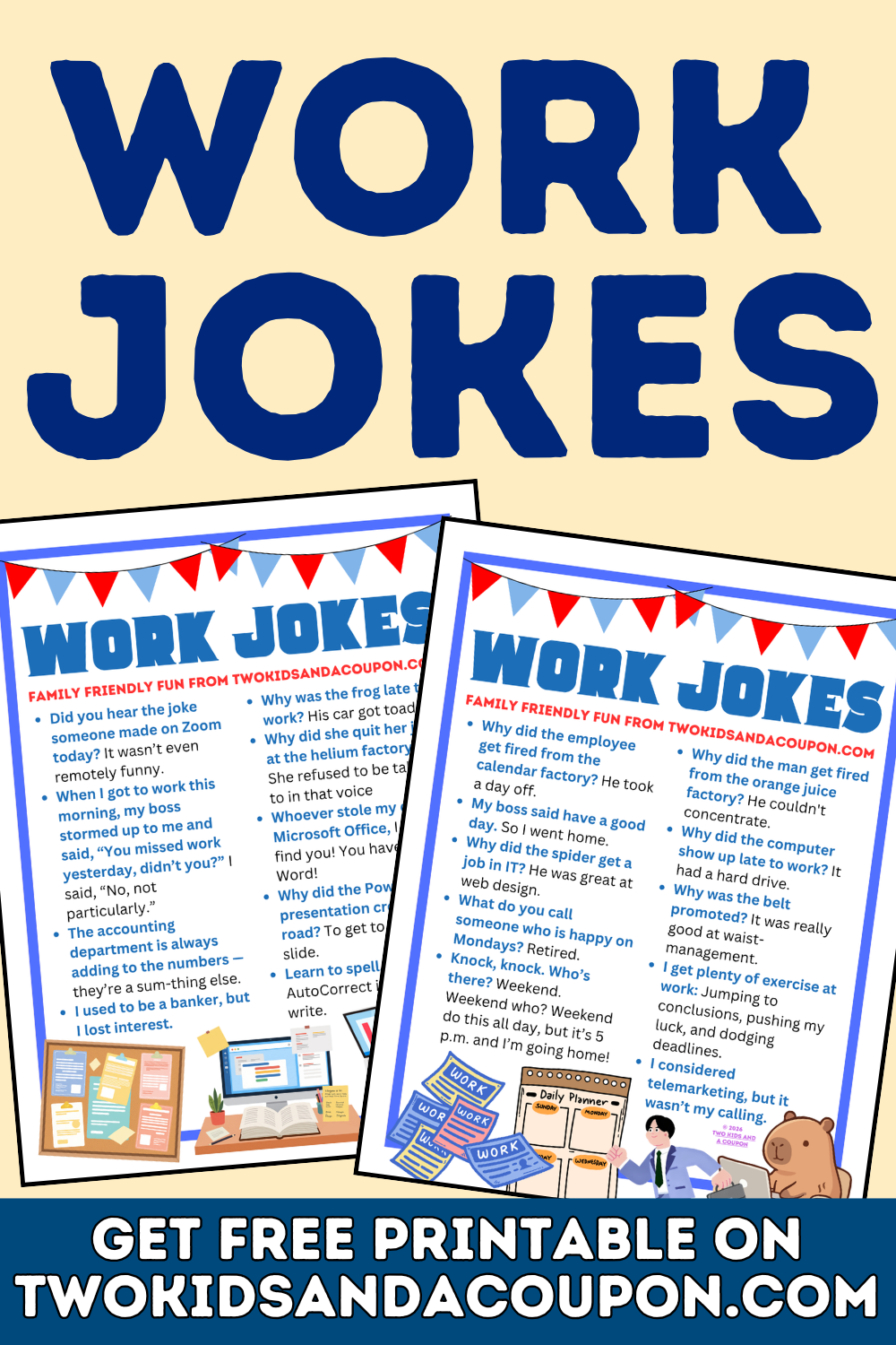 Work jokes that are officially on the clock