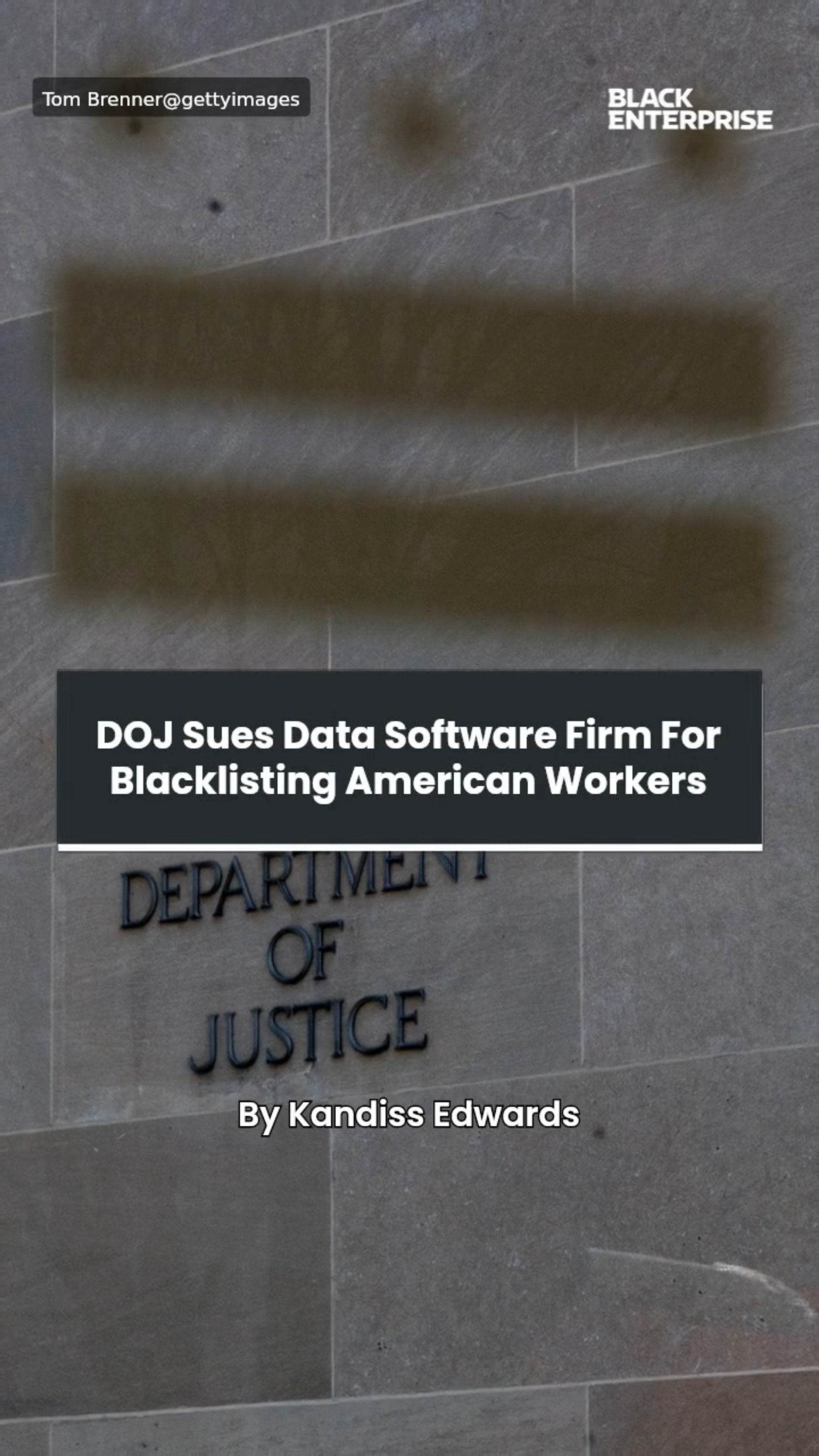 DOJ sues data software firm for blacklisting American workers