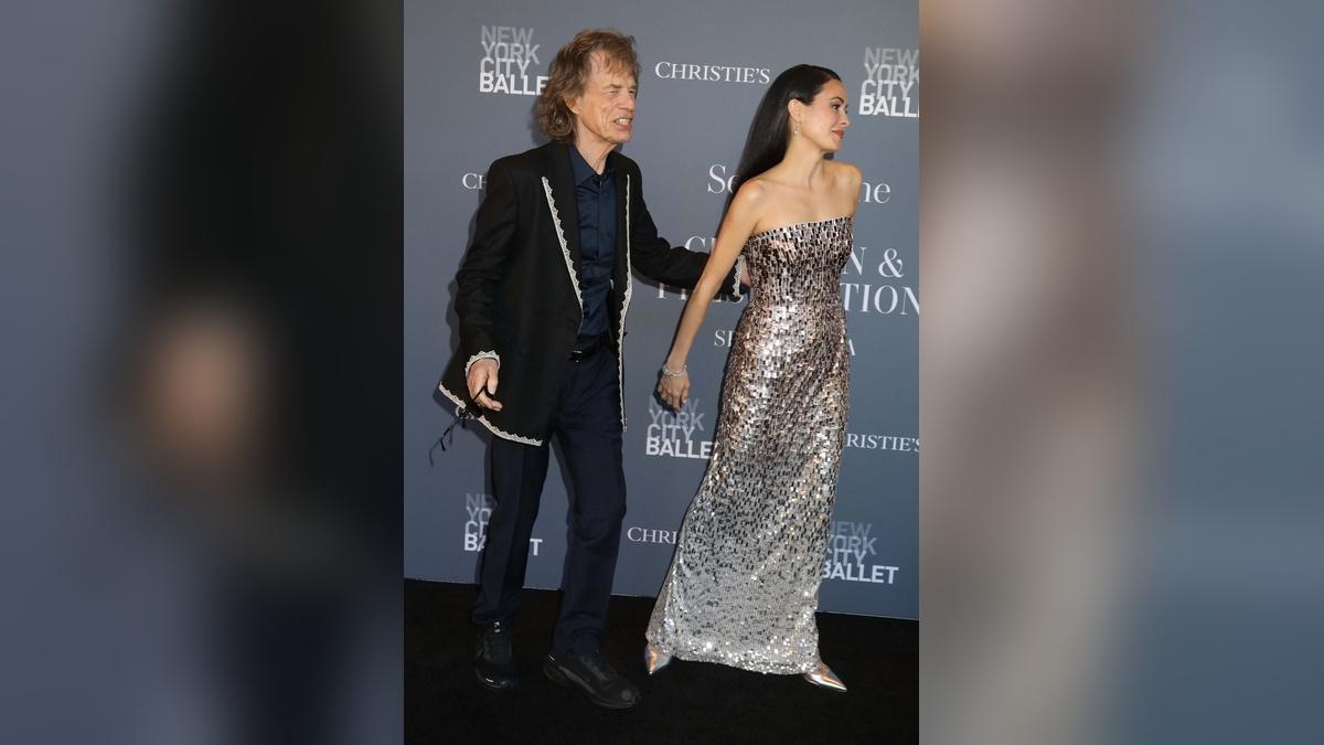 Mick Jagger, 82, and fiancée Melanie Hamrick, 38, dress up for NYC ...