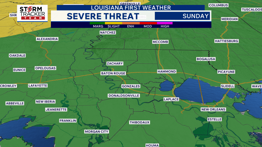 Baton Rouge weather: Rainfall clears after Monday
