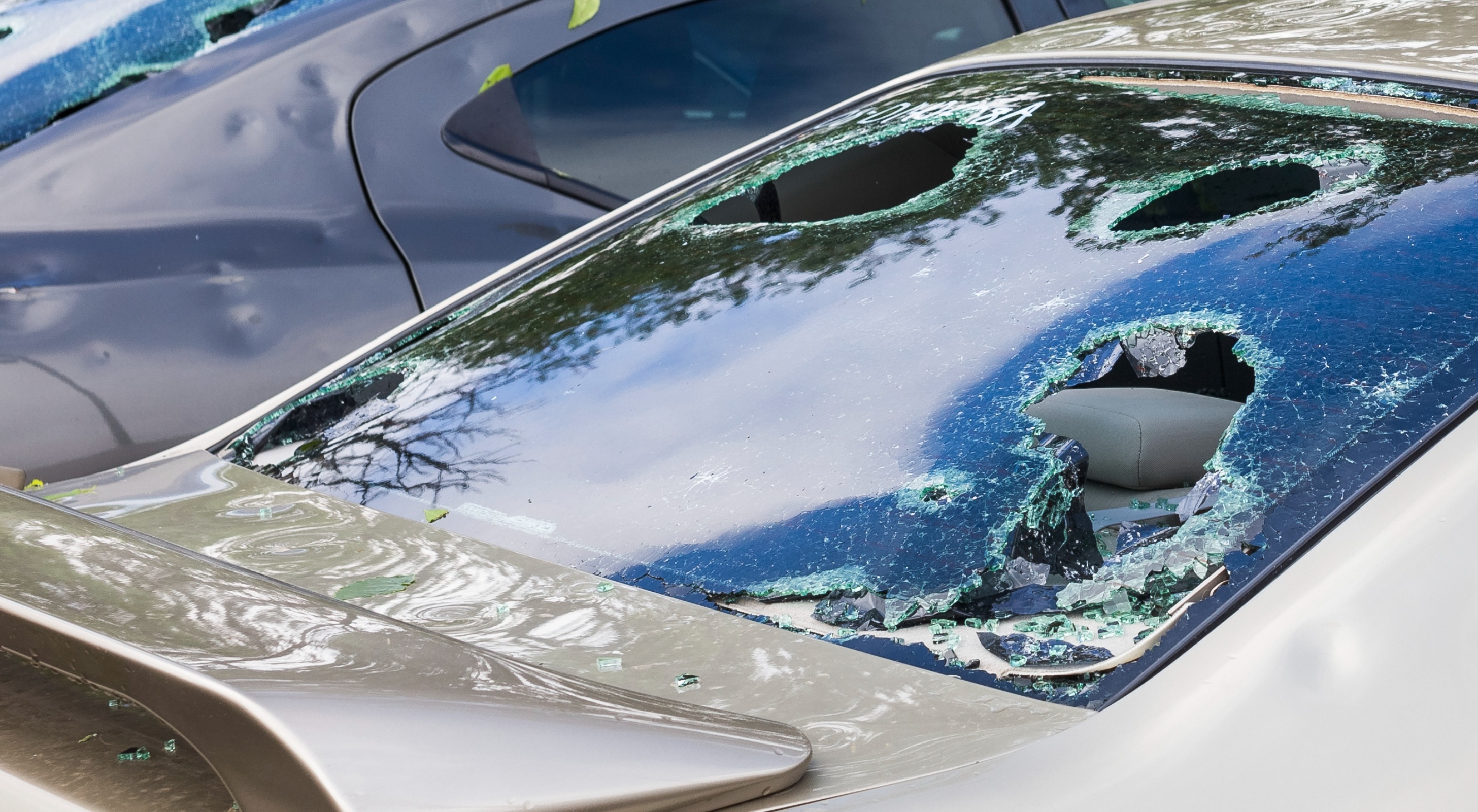 A hail storm hit a rare car auction, pummeling uncovered Ferraris and ...