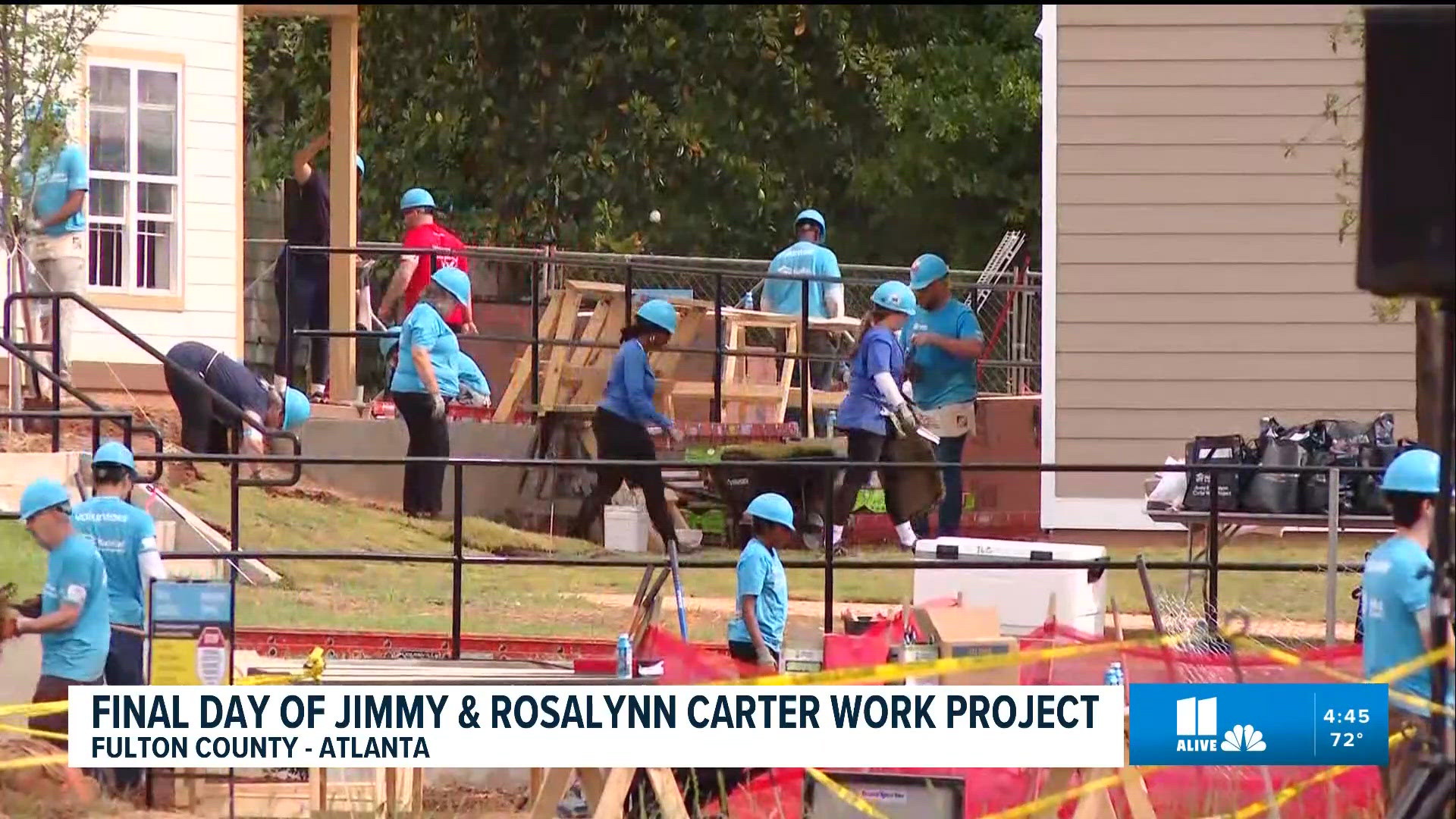 Volunteers participate in final day of Jimmy and Rosalynn Carter Work ...