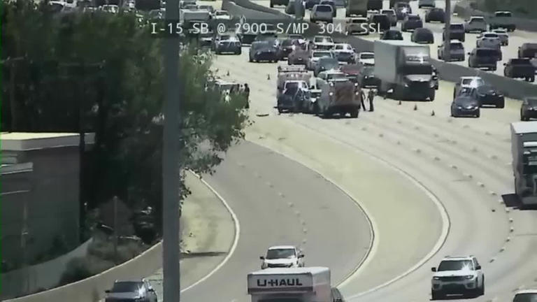 Major delays on northbound I-15 in South Salt Lake due to crash