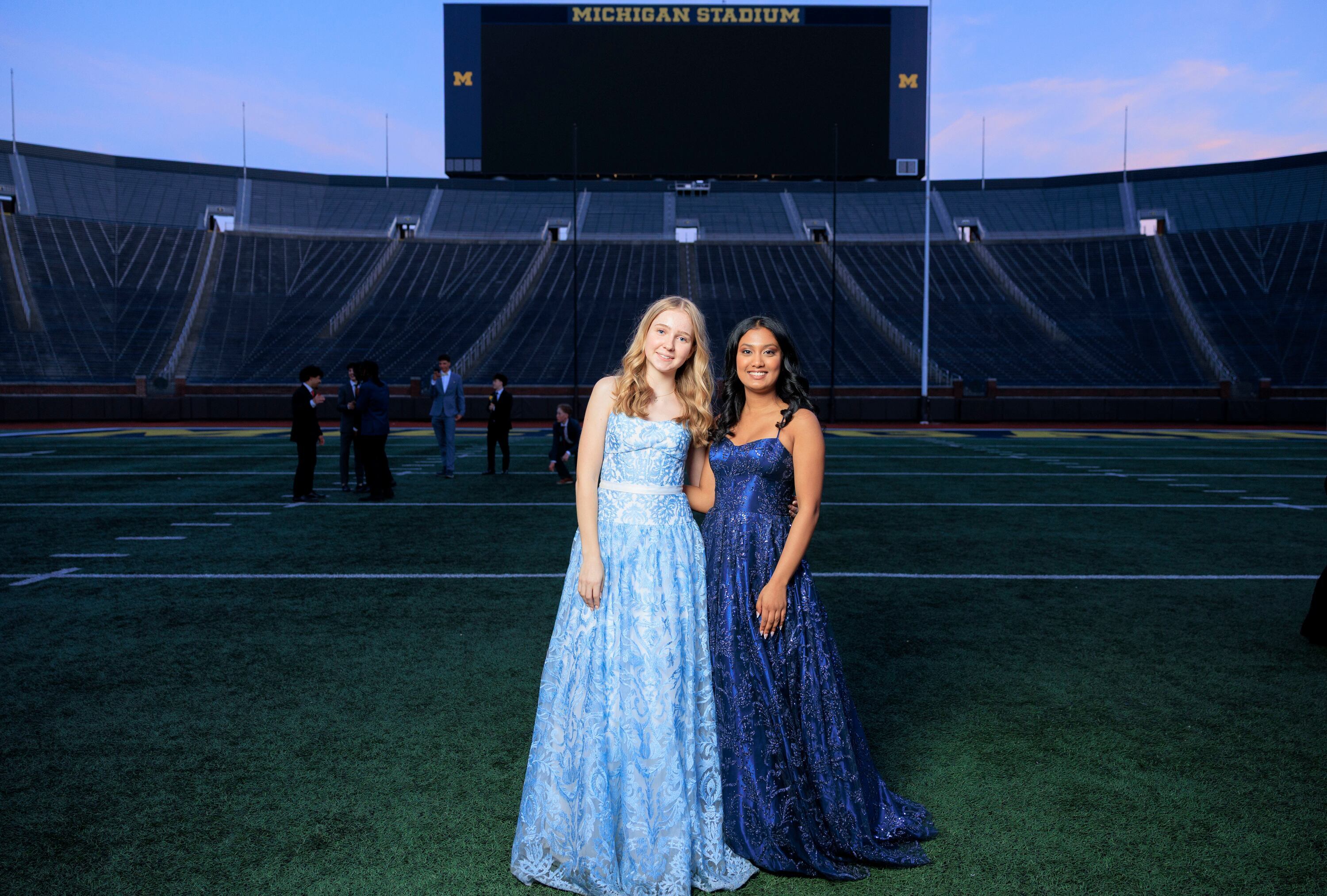 Ann Arbor Pioneer students host 2026 prom at the Big House