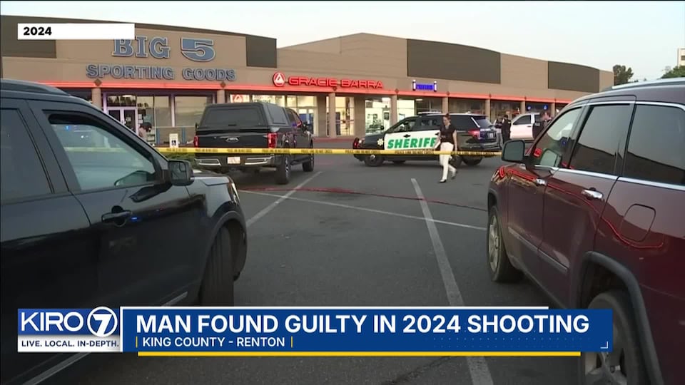Video: Man found guilty for fatal Renton shooting in 2024