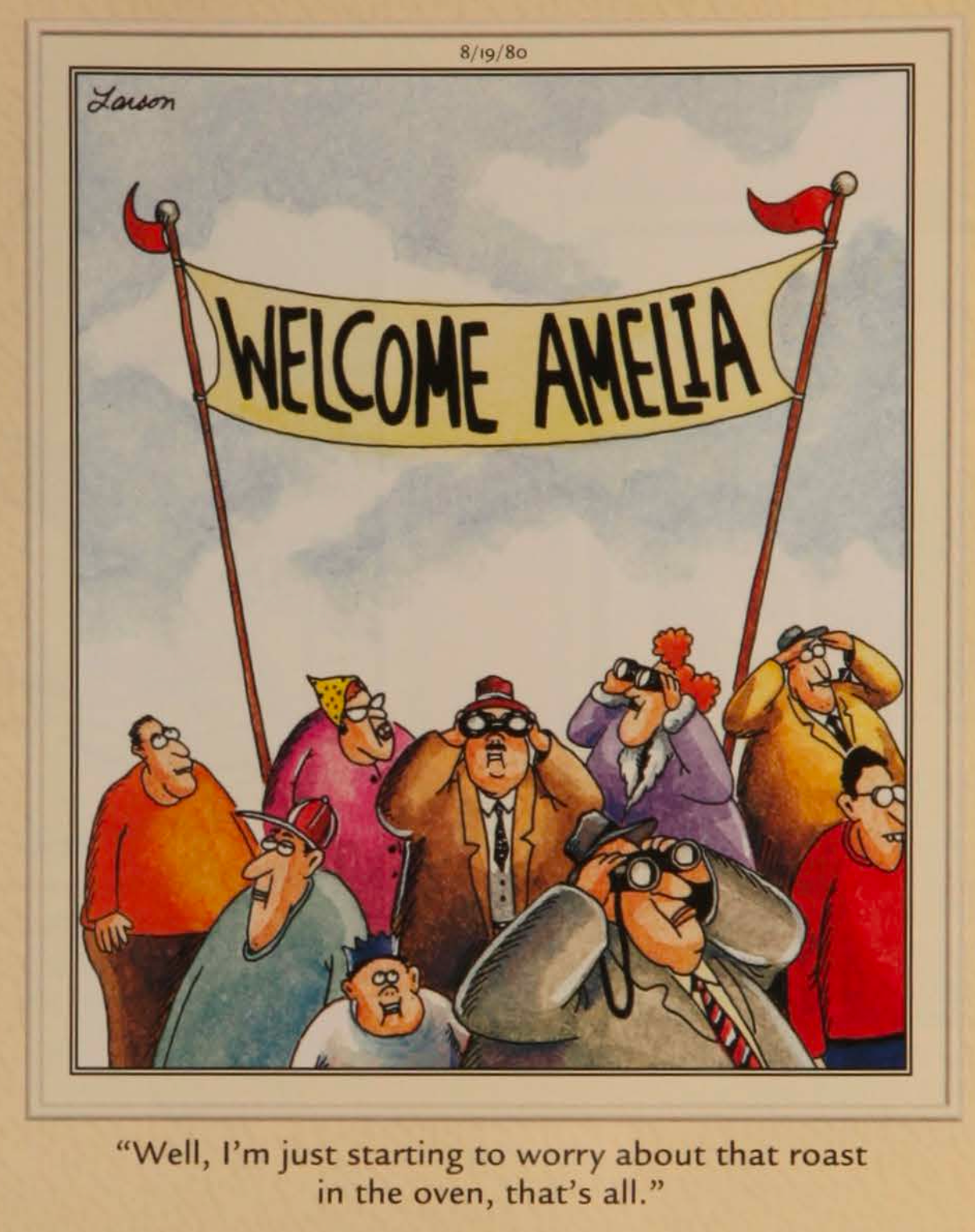 Amelia Earhart's loved ones wait for her arrival that will never be.