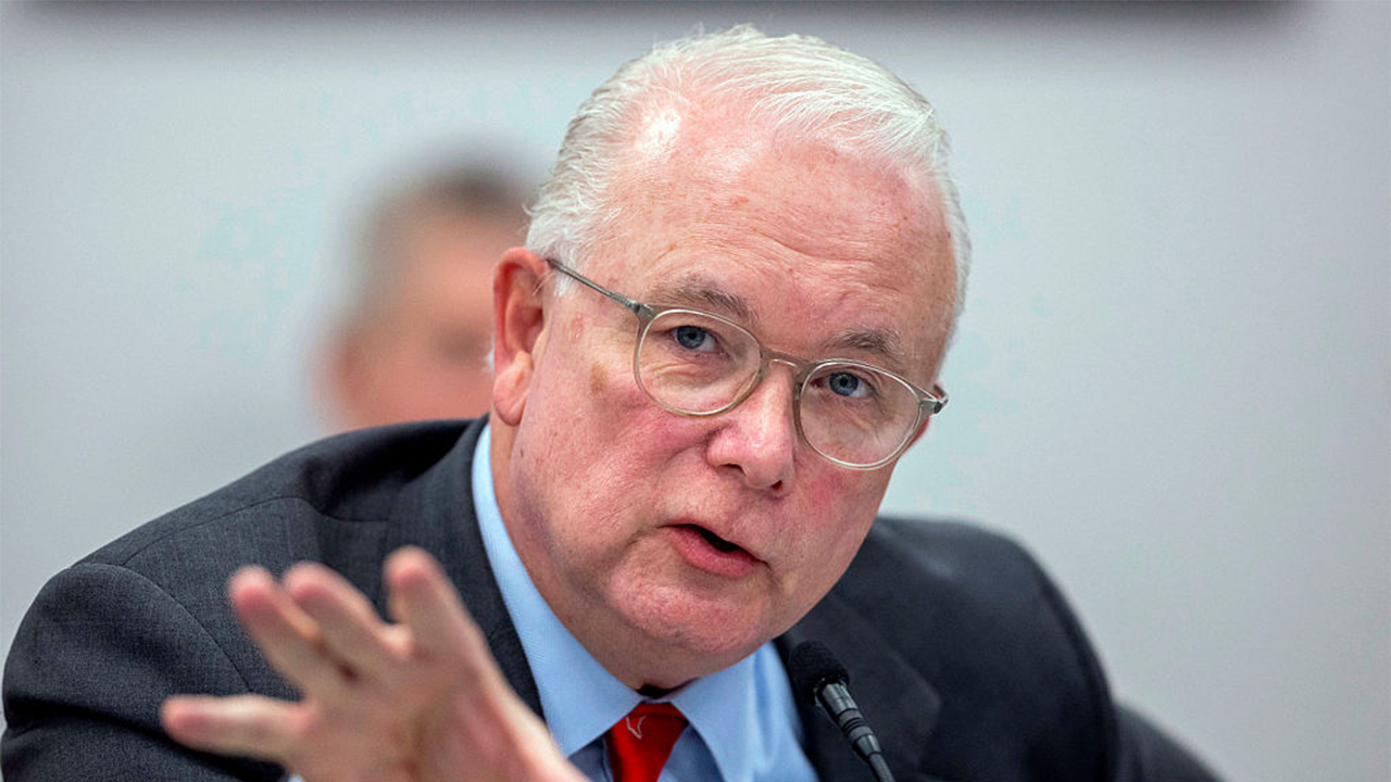 North Carolina state auditor Dave Boliek gives a report during the Council of State meeting in Raleigh, N.C., on Feb. 4, 2025.