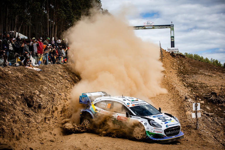 WRC Portugal: Adrien Fourmaux off gives Sebastien Ogier rally lead